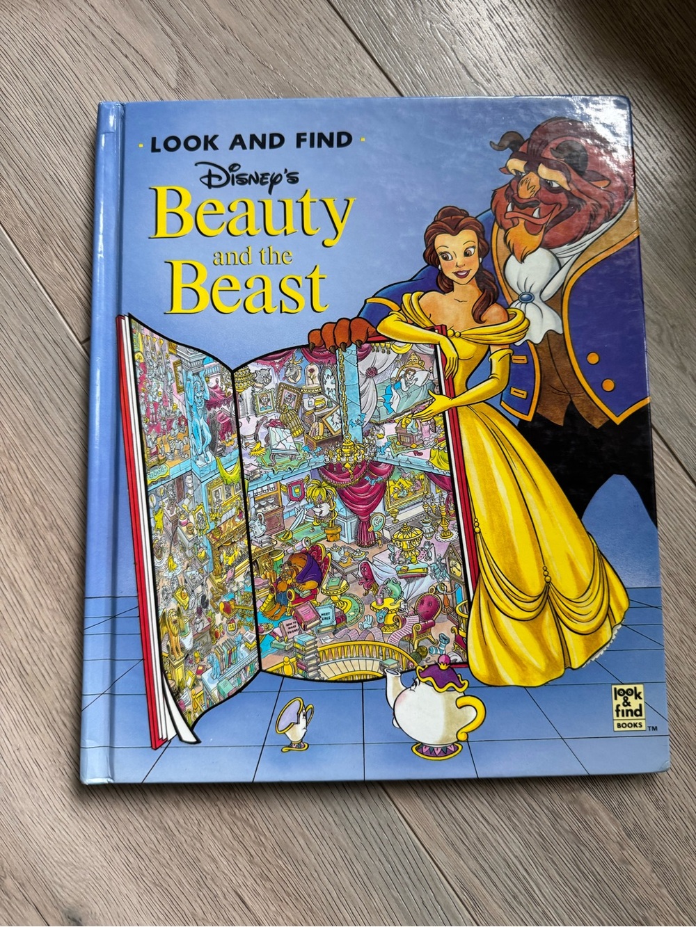 Disney Beauty and the Beast Look and Find Book - Blue, Yellow
